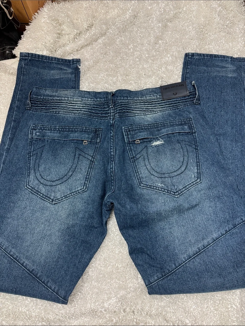 True religion mens Rocco jeans relaxed skinny size 38